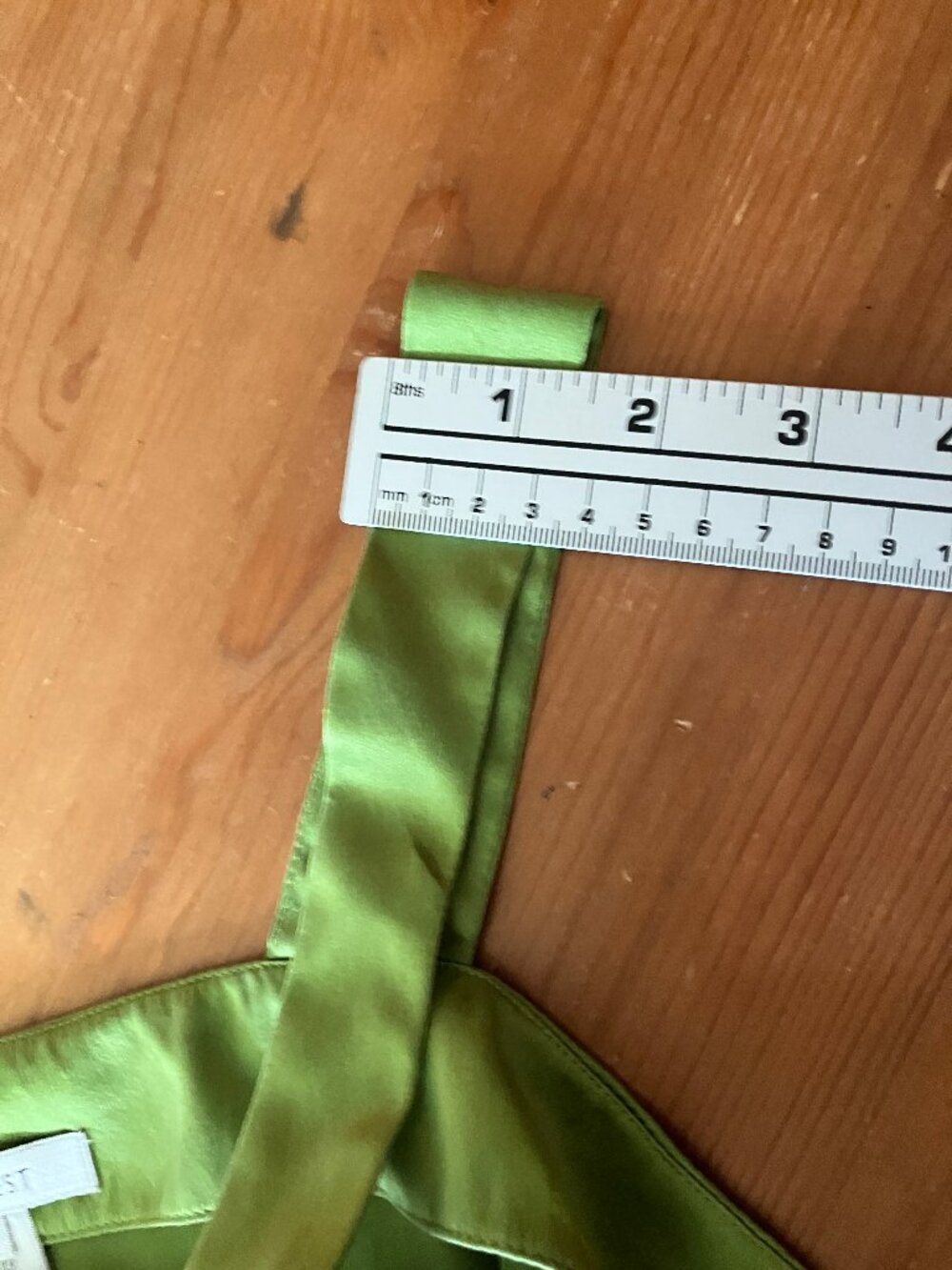 NINE WEST Green Satin Silk tank/top Size 10 - Picture 8 of 10